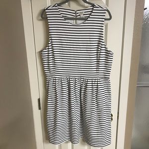 J Crew Striped Sleeveless Dress NWT